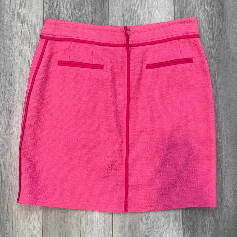 DKNY Textured pink linen blend skirt - Picture 1 of 2